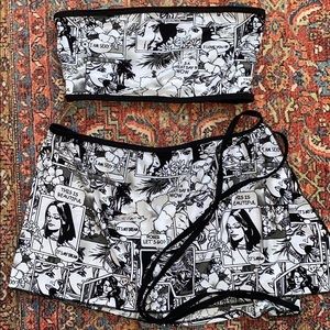 Shopbglittz Comic Girl Set NWOT